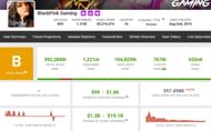 Her monthly income through the YouTube channel (Image via Social Blade)